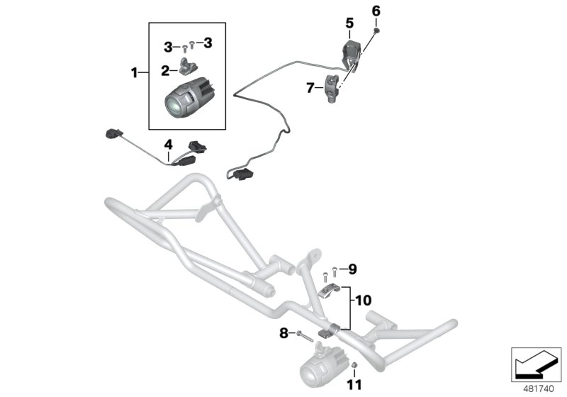 Retrofitting, LED additional headlight