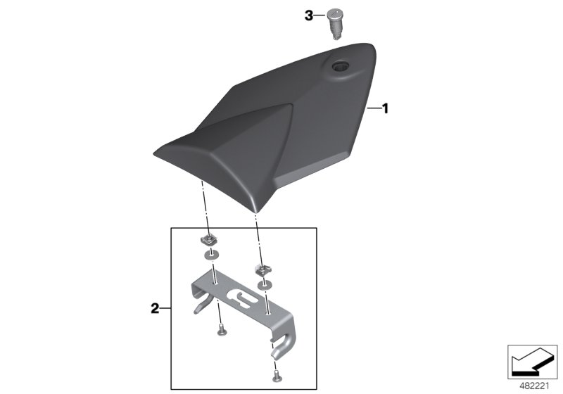 HP carbon pillion seat cover