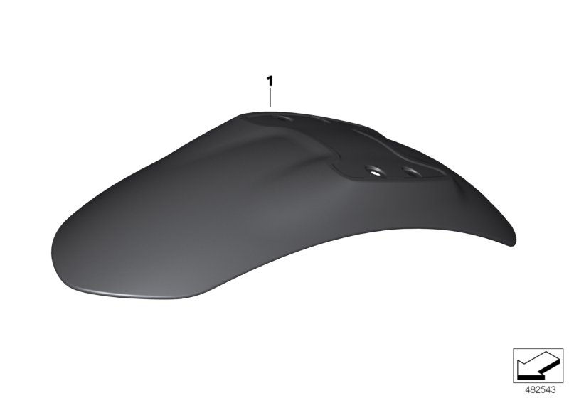 Carbon wheel cover, front