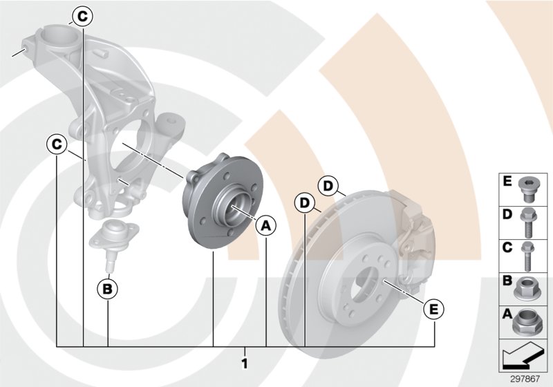Kit, wheel bearing, front / Value Line