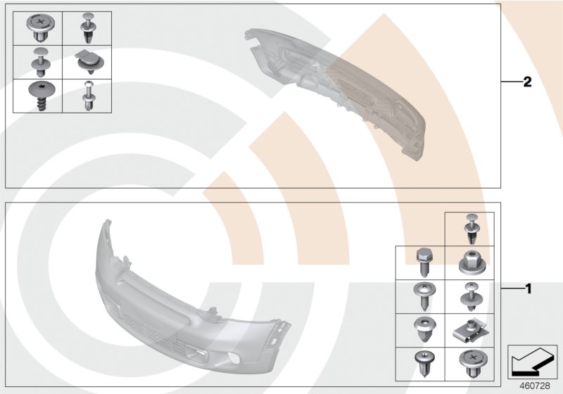 Mounting kit, bumper