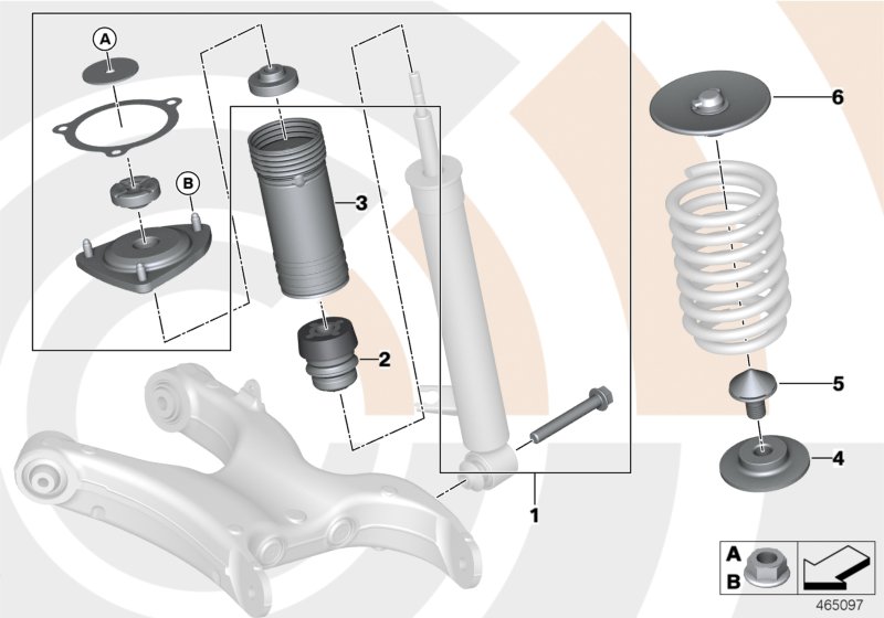 Repair kit, support bearing