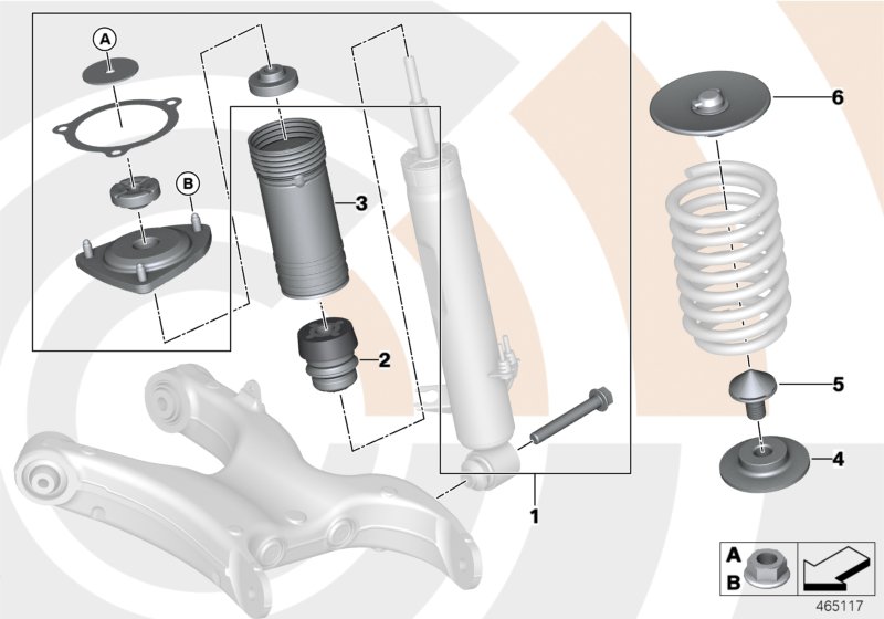 Repair kit, support bearing