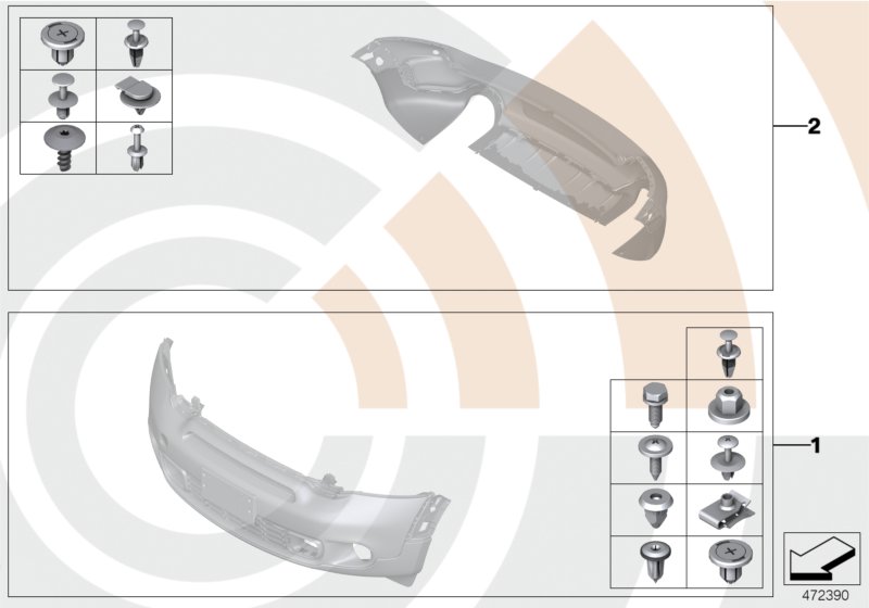 Mounting kit, bumper