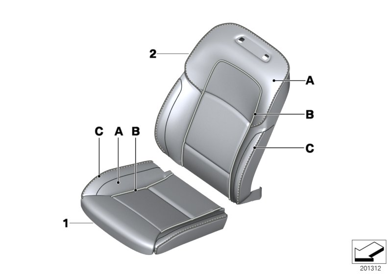 Individual cover, leather comfort seat