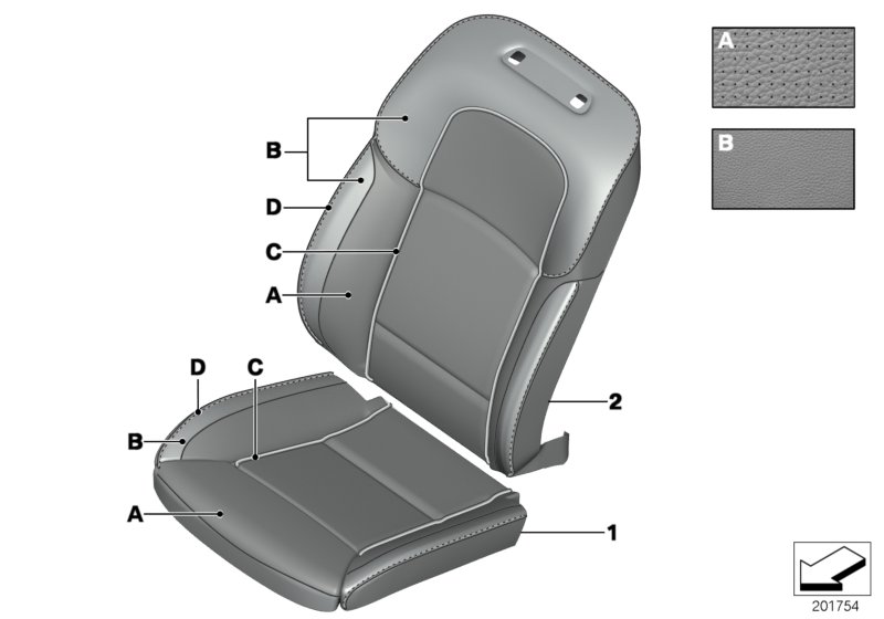 Individual cover,Klima-Leather comf.seat