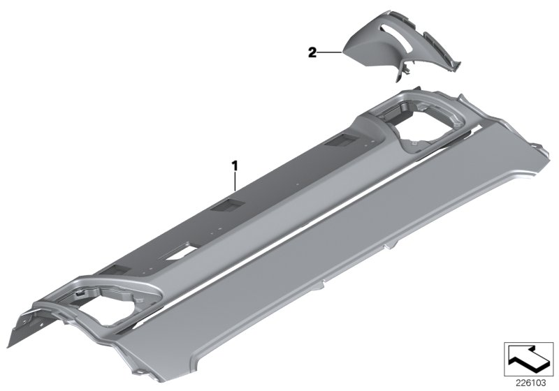 Individual parcel shelf