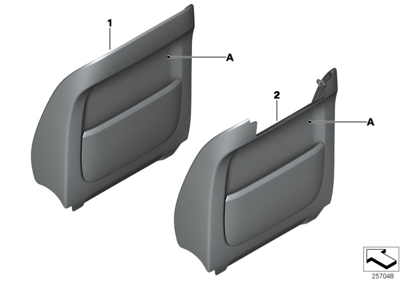 Indiv.rear panel, seat, leather