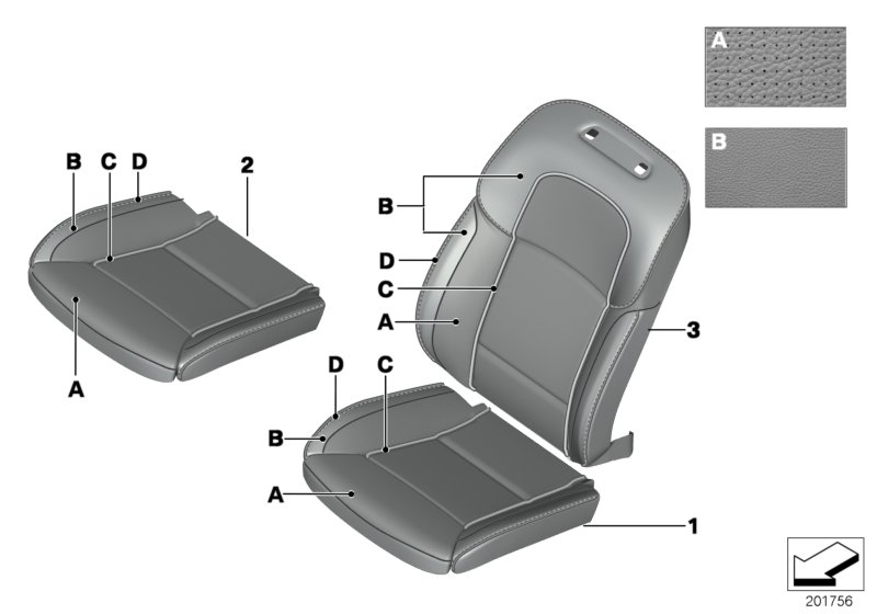Individual cover,Klima-Leather comf.seat