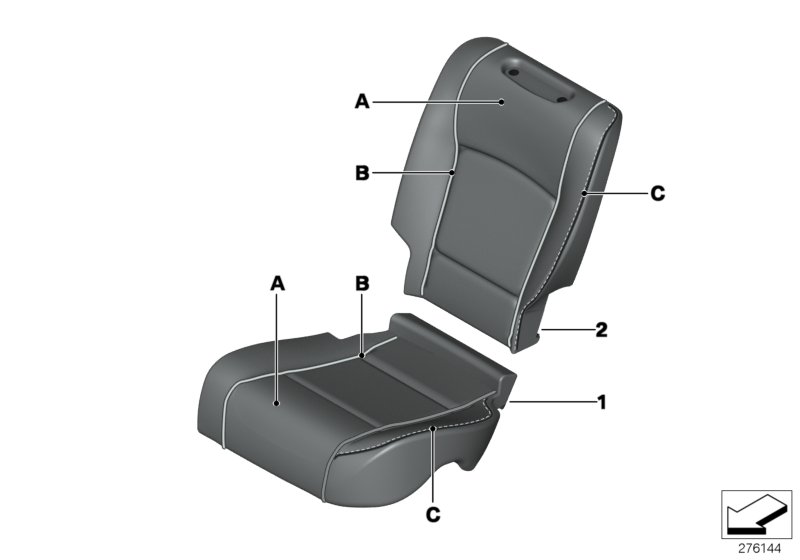 Individual cover rear comfort seat