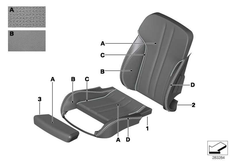 Individual cover,Klima-Leather comf.seat