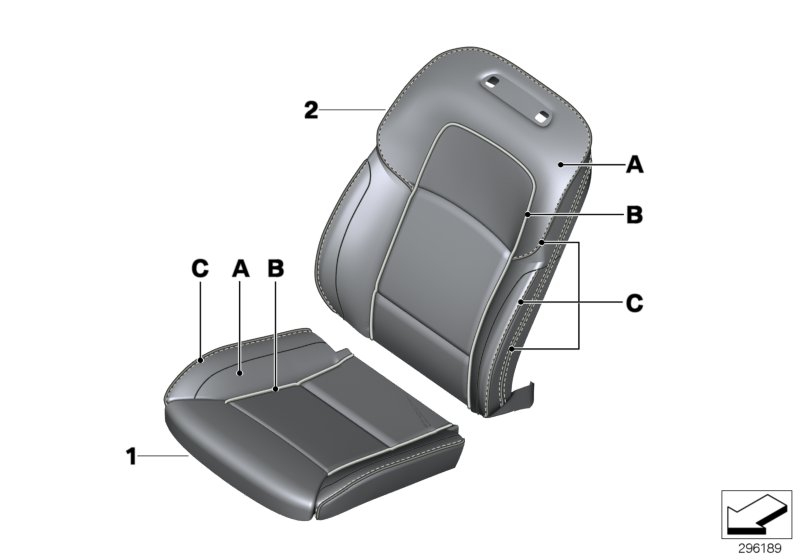 Individual cover, leather comfort seat