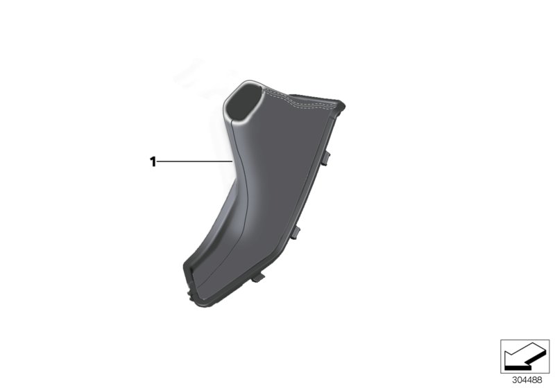 Individual handbrake-lever cover