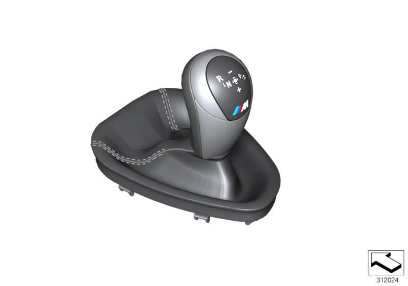 Indiv. selector lever cover w/ knob,TCG