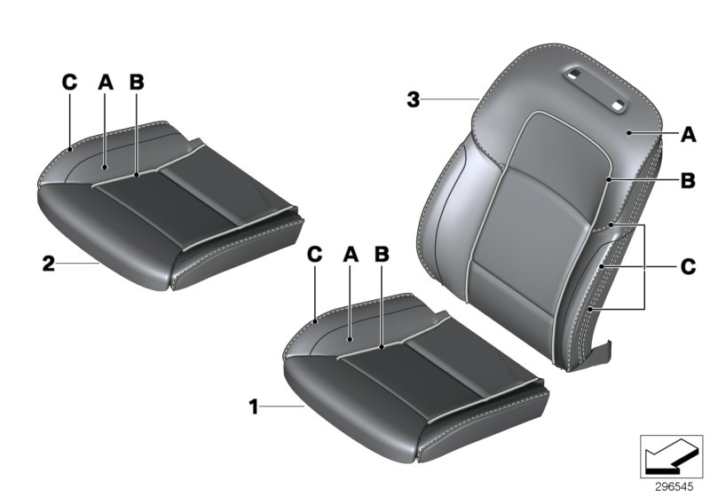 Individual cover, leather comfort seat