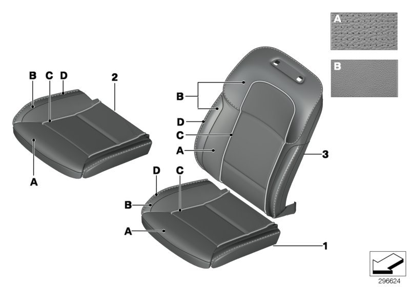Individual cover,Klima-Leather comf.seat