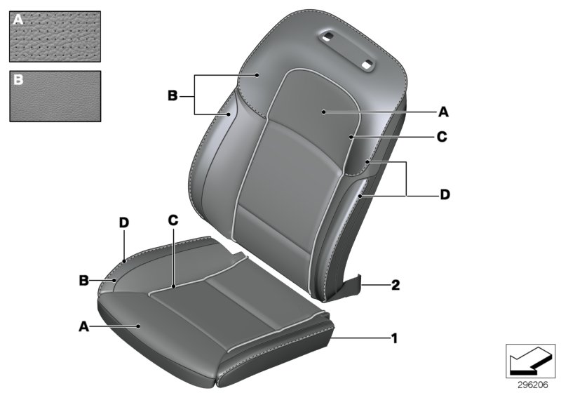 Individual cover,Klima-Leather comf.seat