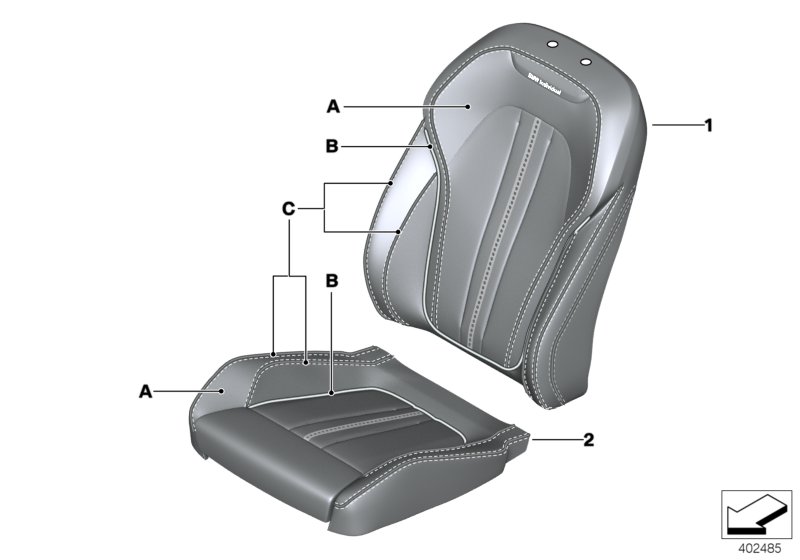 Individual cover, leather comfort seat