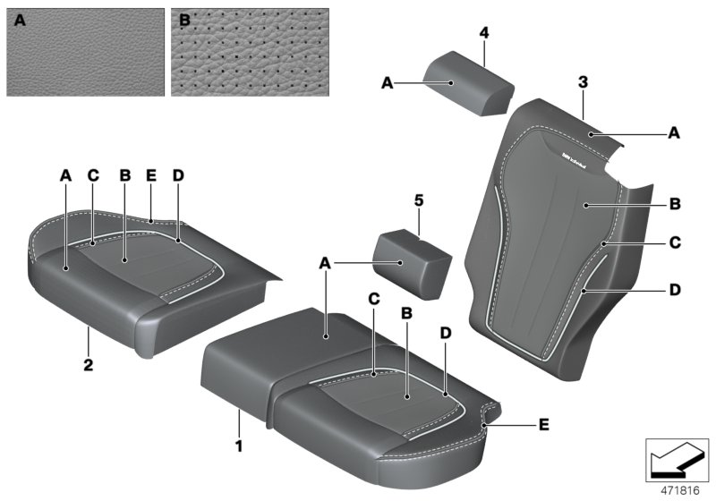 Individual cover,Klima-Leather comf.seat