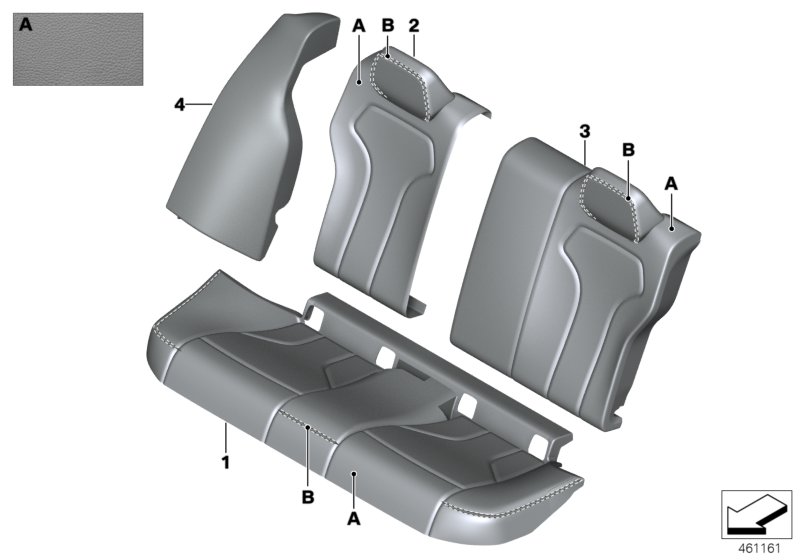 Individual option cover rear seat
