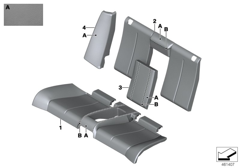 Individual option cover rear seat