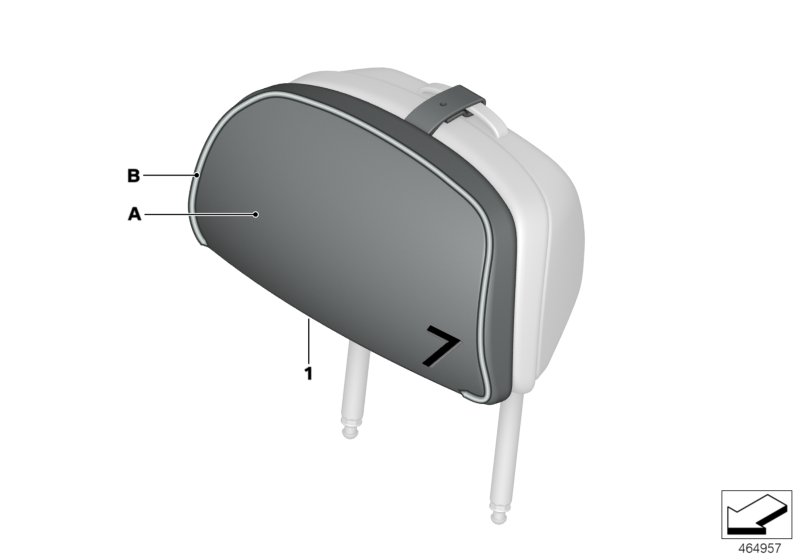 Indiv.comfort cushion head restraint