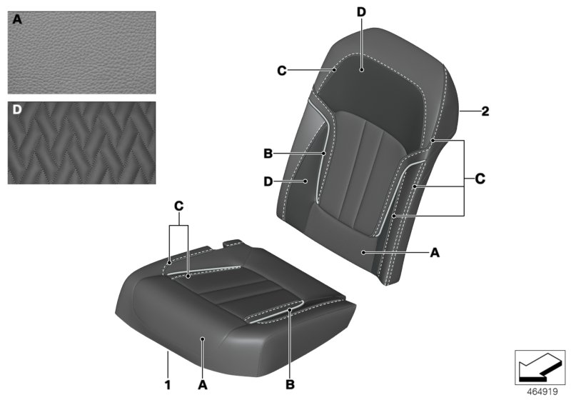 Individual cover rear comfort seat