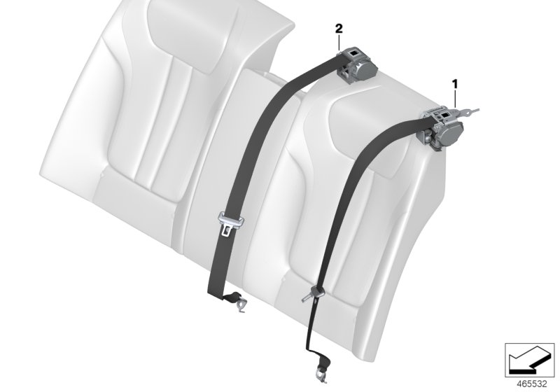 Individual option seat belt rear