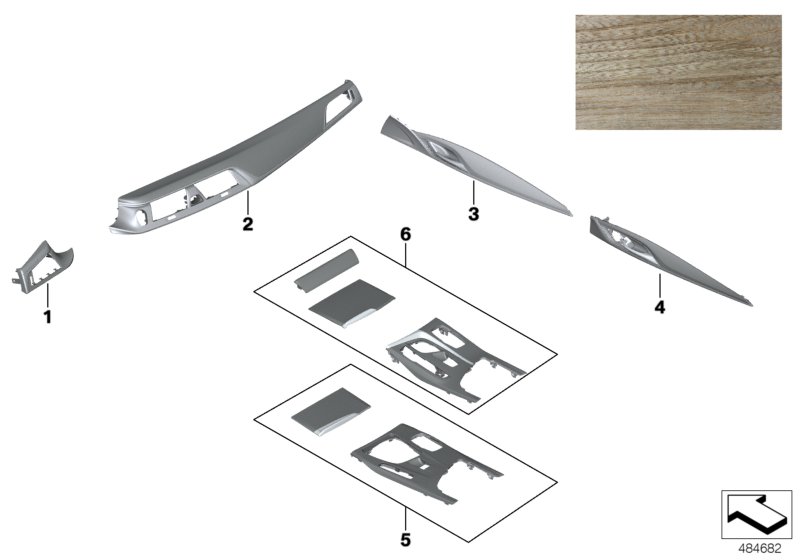 Individual wood Sen-hellbraun
