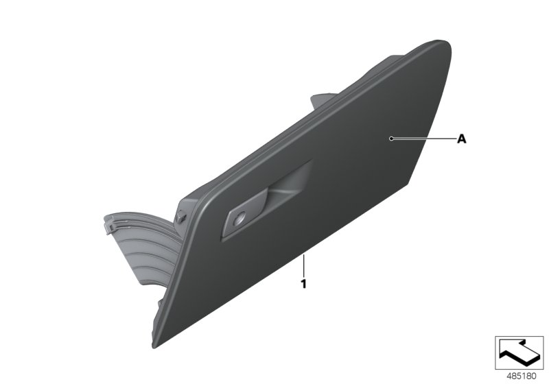 Individual glove compartment, leather