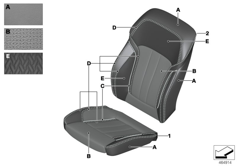 Individual cover,Klima-Leather comf.seat