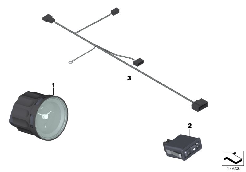 Analogue clock, partition wall