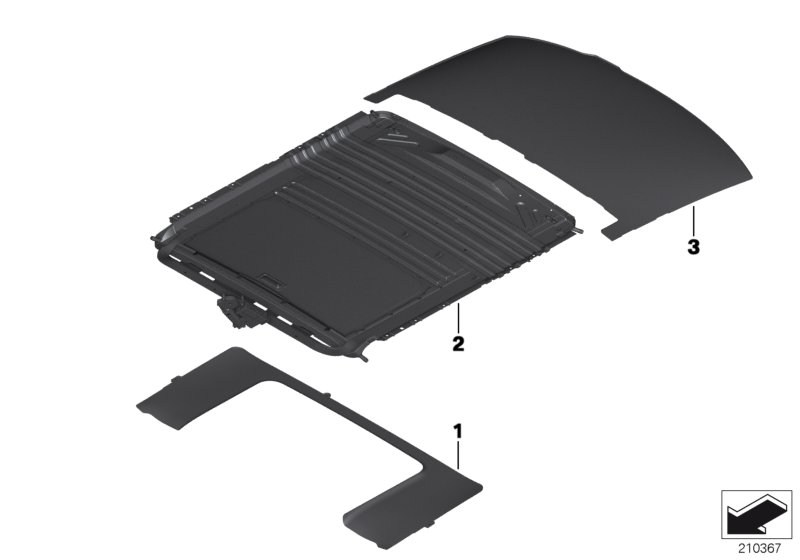 Headlining black leather